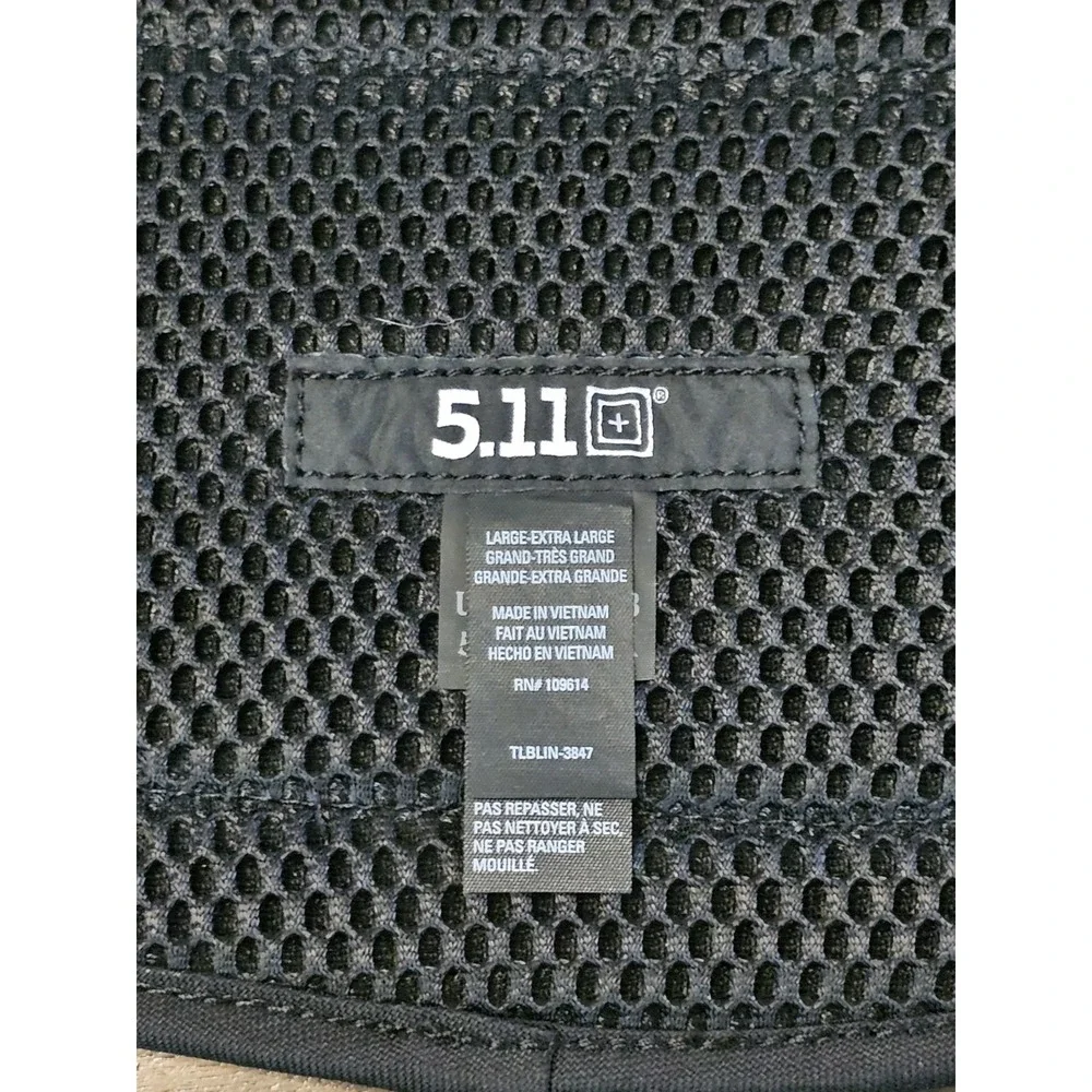 5.11 Tactical Combat Belt Size L/XL Black Ammo Pockets Worn Over Belt 500D Nylon